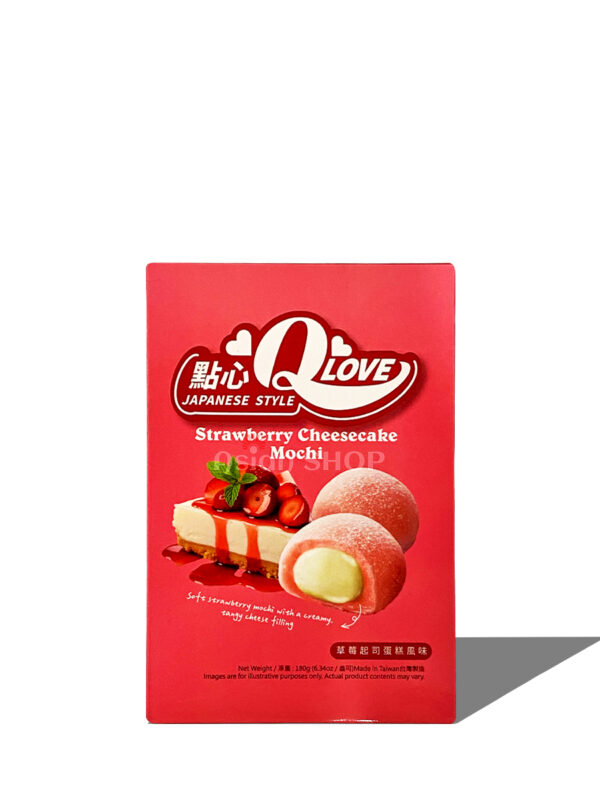 QLOVE Mochi jahodový cheesecake 180g