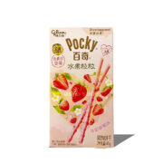 POCKY Sušienkové tyčinky mliečna jahoda s kúskami jahôd 45g