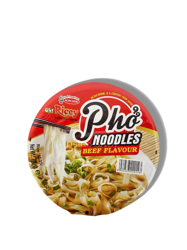 ACECOOK Pho hovädzie ryžové rezance 71g