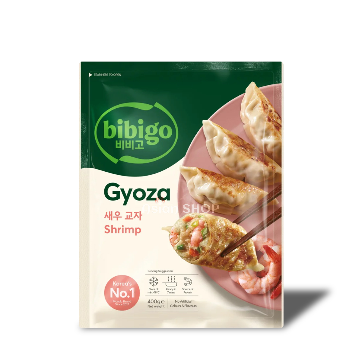 BIBIGO Krevetová gyoza dumpling 400g