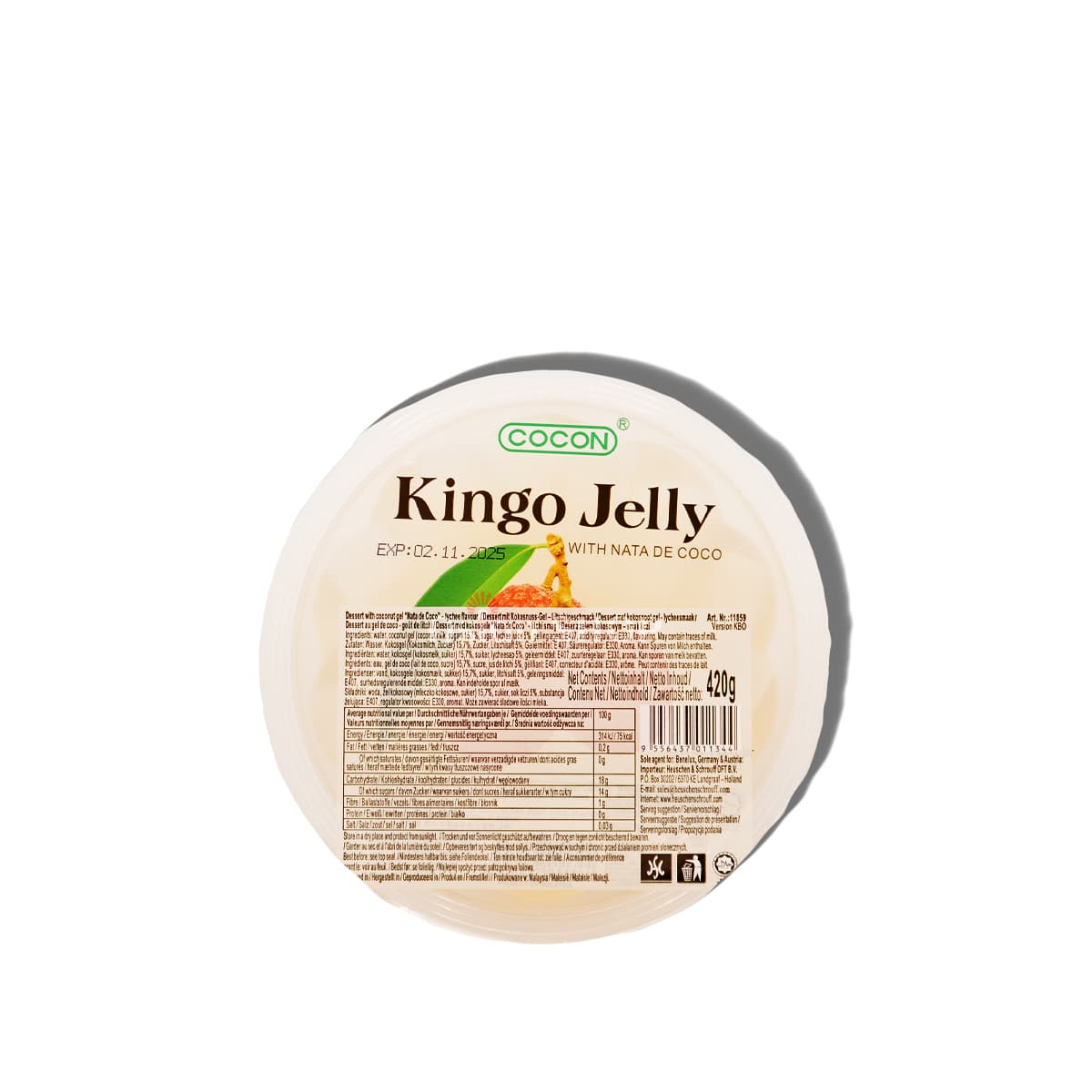 COCON Big Jelly puding liči 420g