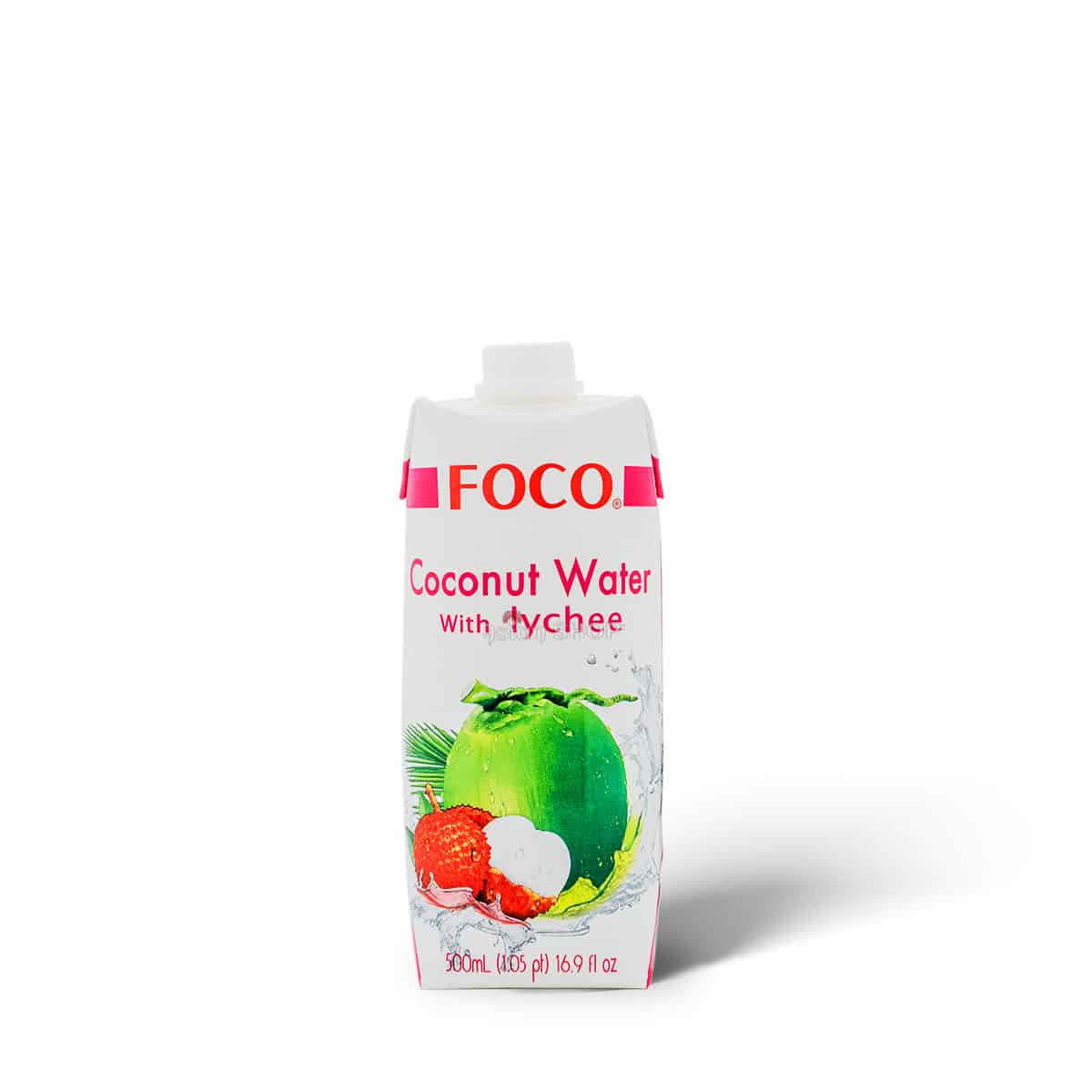 FOCO Kokosová voda s liči 500ml