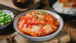 Kimchi - tradičné kórejské fermentované jedlo z kapusty