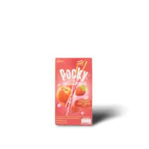 POCKY Jahoda a broskyňa 38g