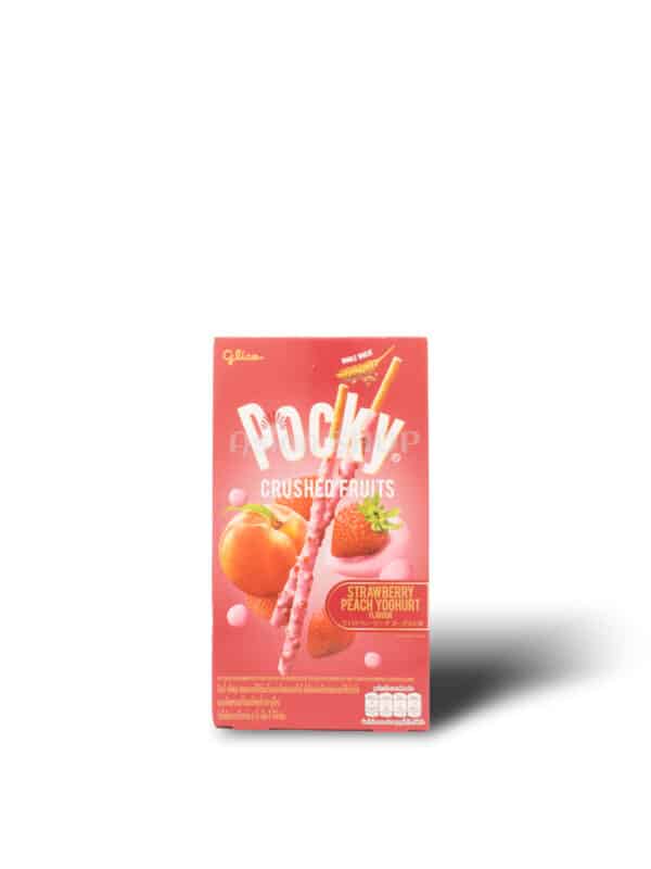 POCKY Jahoda a broskyňa 38g