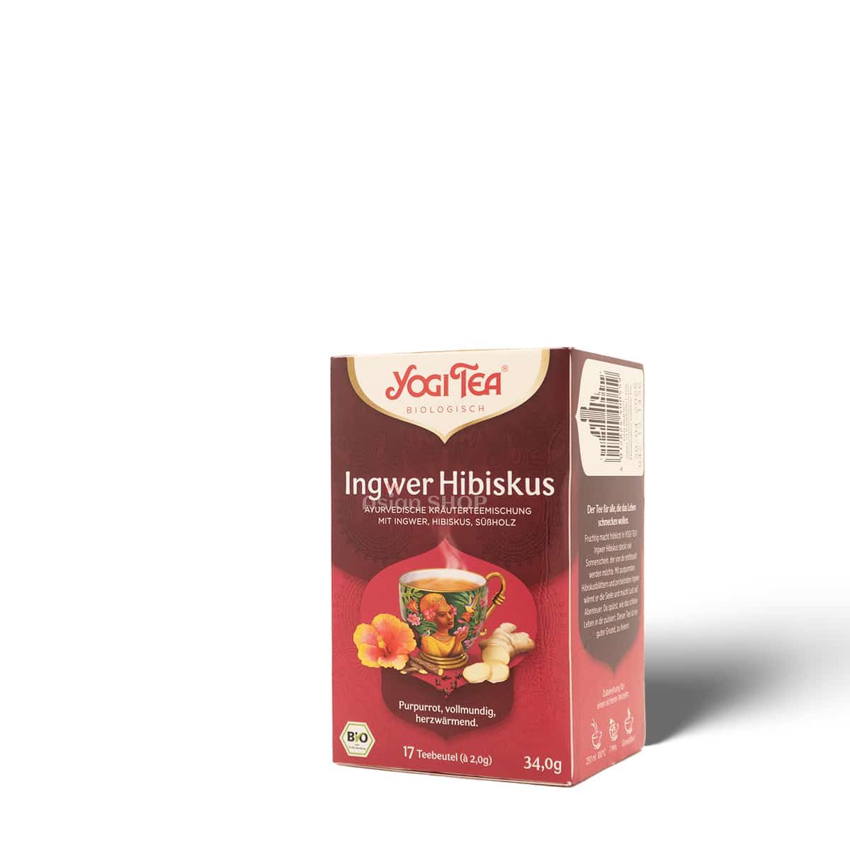 YOGI TEA Ajurvédsky čaj so zázvorom a ibištekom 34g