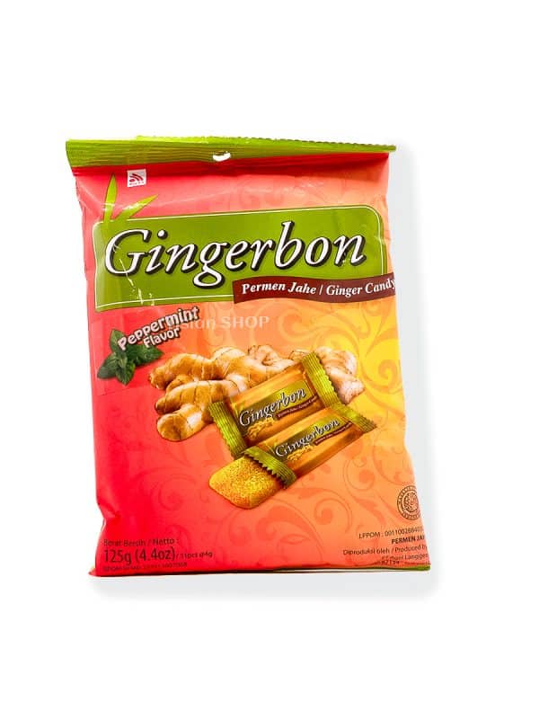 Zázvorové cukríky Pepermint 125g