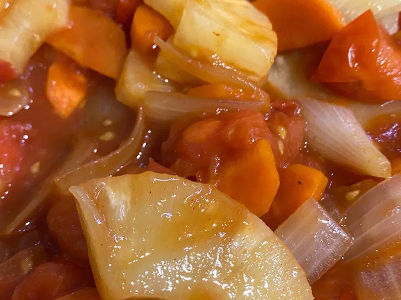 Šťavnaté zapekané bravčové rezne s ryžou a ananásom krok 6