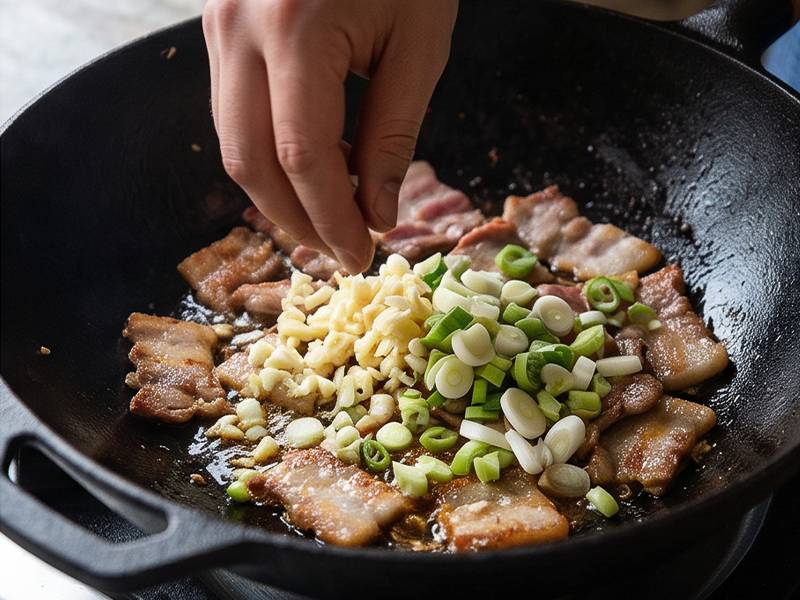 Kimchi Bokkeumbap krok 2-1