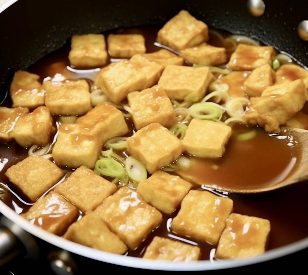 cibuľa s tofu Krok 6