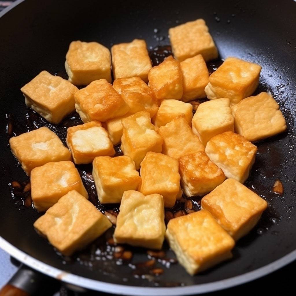 cibuľa s tofu Krok 5